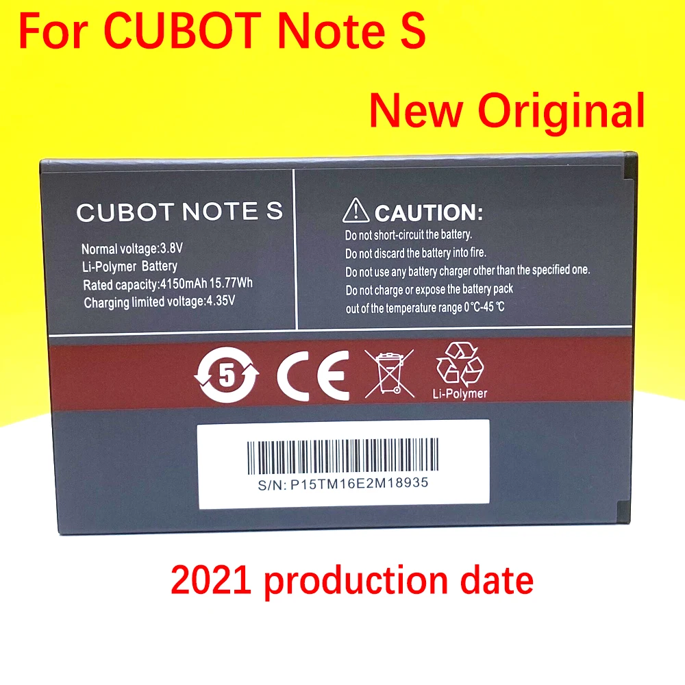 

100% новый аккумулятор 4150 мАч для телефона CUBOT NOTE S в наличии, новейший высококачественный номер для отслеживания