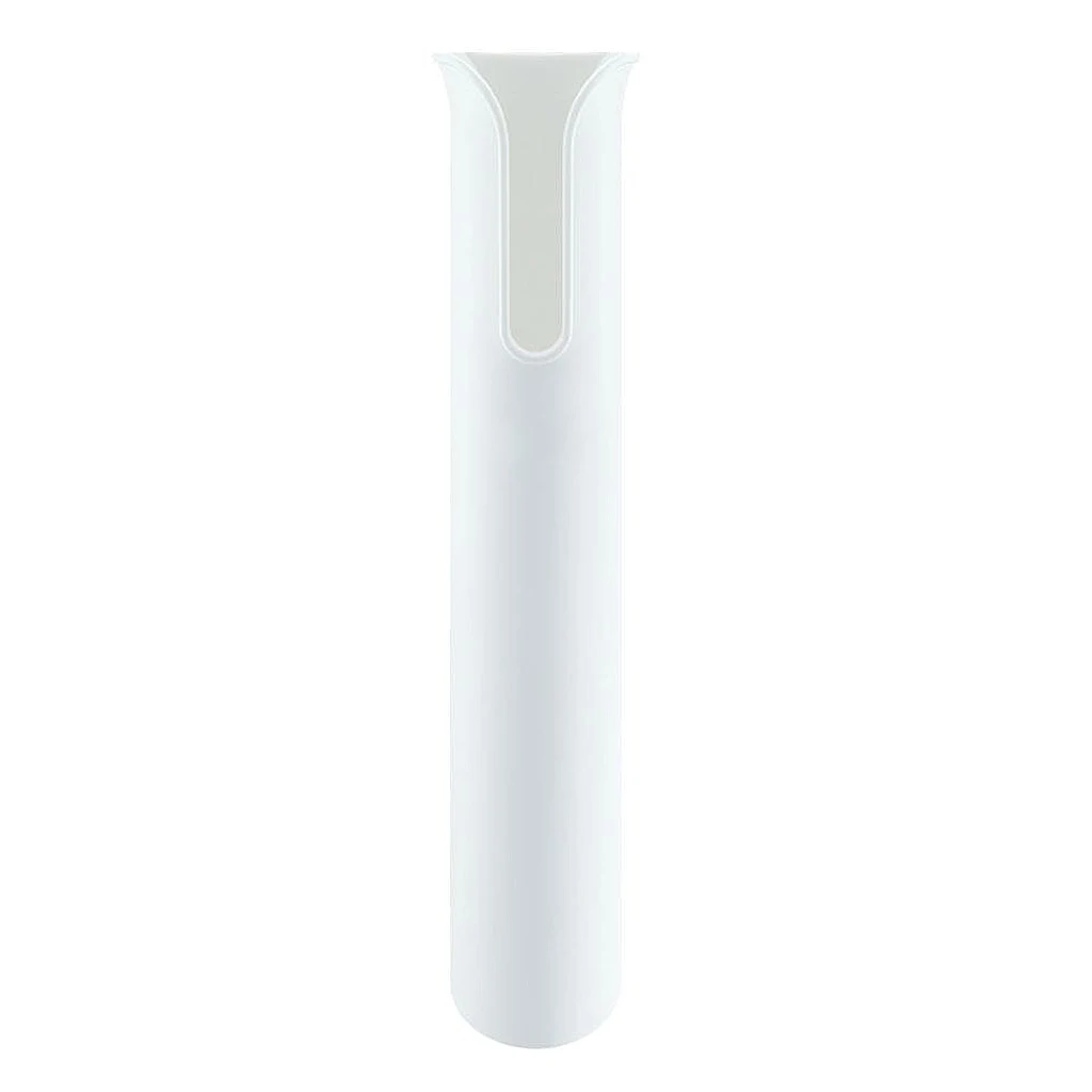 Plastic Fishing Rod Holder Boat Yacht Single Pole Tube Rack Stand Bracket White