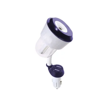 

12V Car Air Humidifier Air Freshener Purifier Aroma Oil Diffuser Aromatherapy Mist Fogger with 2 USB Charger Ports High Quality