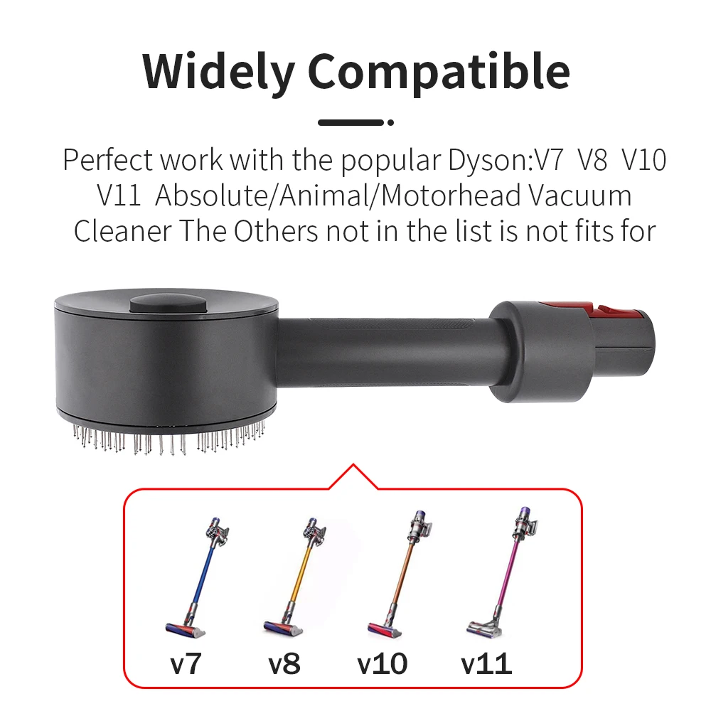 Brosse à poils d'animaux de compagnie pour aspirateur Dyson V7 V10