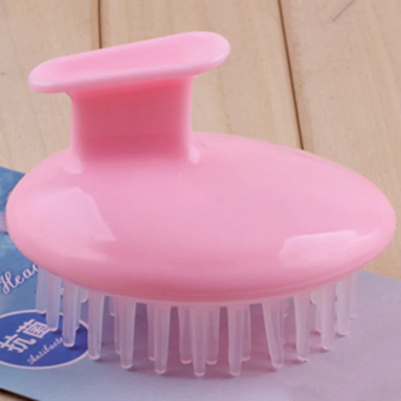 Drop Ship Silicone Airbag Hair Washing Brush Comb Spa Meridian Massage Brush Detangle Brush Shampoo Massage Shower Bath Combs - Цвет: PK