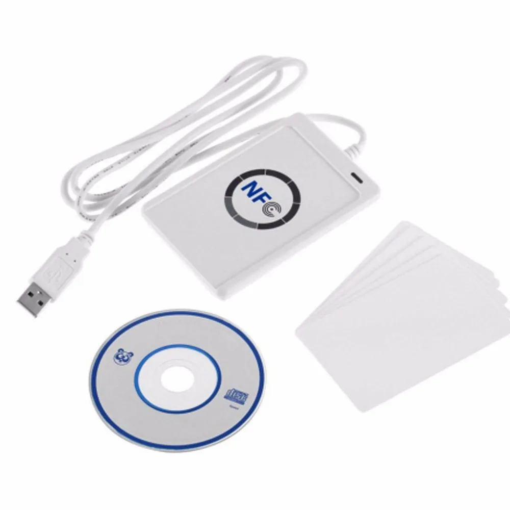 one copier ACR122U RFID считыватель смарт-карт NFC Писатель Копир Дубликатор записываемый клон программное обеспечение USB для ISO14443 протокол S50 - Цвет: one copier