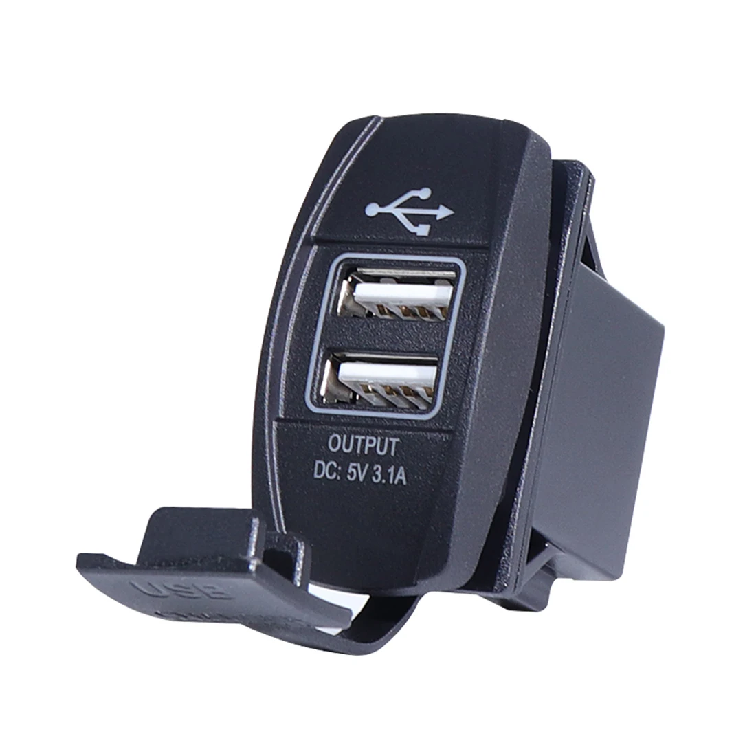 Автомобильное USB зарядное устройство прикуриватель адаптер питания 12-24 В 3.1A двойное USB зарядное устройство для автомобиля лодки мотоцикла грузовика ATV