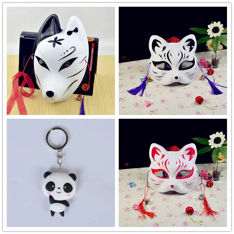 Горячая аниме маска светильник светлячков лес Нацумэ yuujinchou лиса маска косплей Хэллоуин лиса кошка лицо подарок высокое качество - Цвет: 30