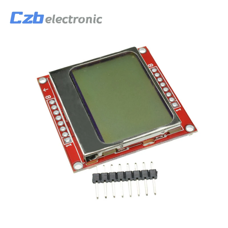 Smart Electronics LCD Module Display Monitor White backlight adapter PCB 84*48 84x84 for Nokia 5110 Screen Arduino | Электроника