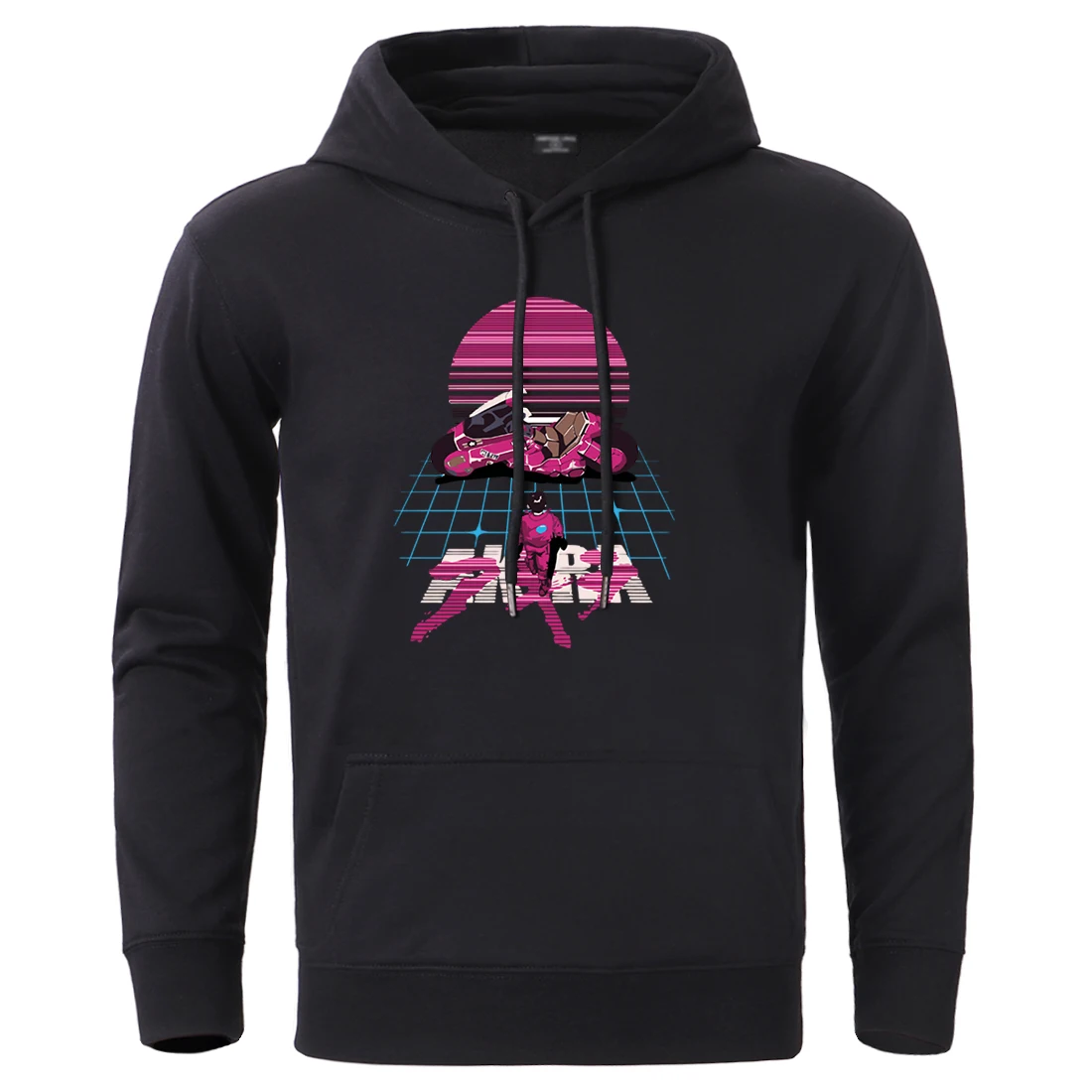 

Akira Synthwave Japan Anime Men Hoodies Pullover Autumn Fleece Cartoon Harajuku Sweatshirt Pullover 2020 Men Hip Hop Sweatshirt