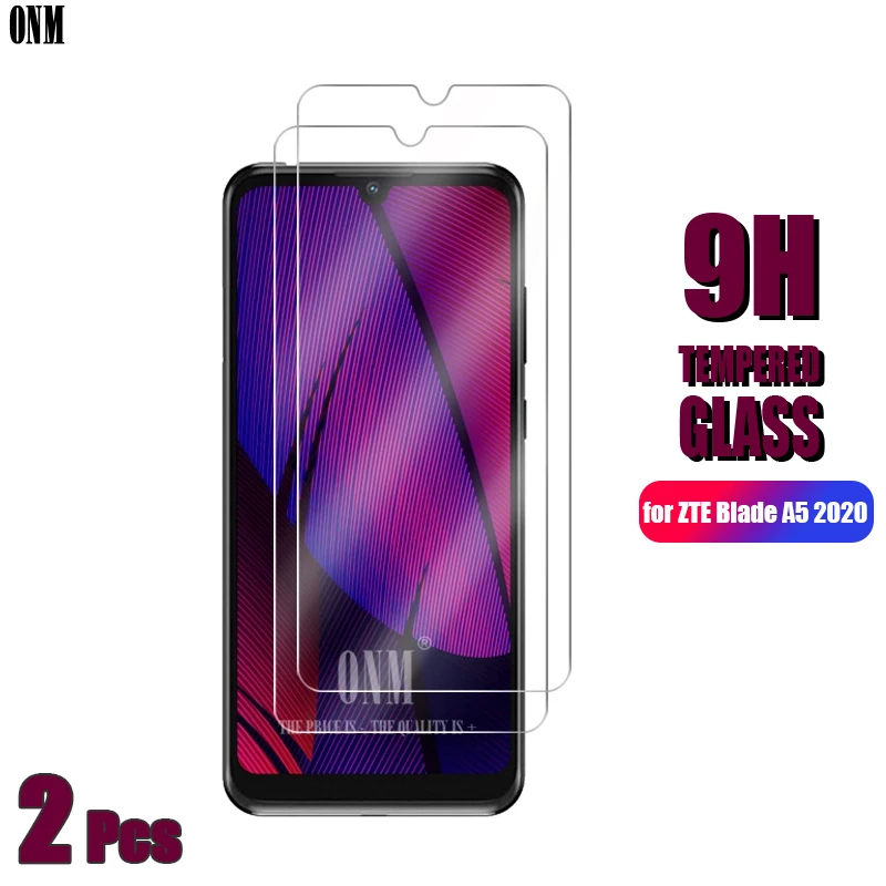 

2 Pcs Tempered Glass For ZTE Blade 10 A7 A5 20 Prime 2020 Screen Protector Tempered Glass For ZTE A5 A7 2019 Protective Film