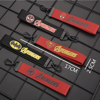 

The Key to The Avengers Keychains for Motorcycles and cars Embroidery Customize key rings key holder Tags For Kia Toyota Mazda