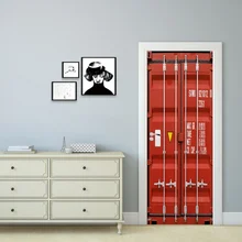 Креативные ретро обои моделирование двери наклейки съемные настенные декоративные наклейки на стену спальни DIY отремонтированные обои