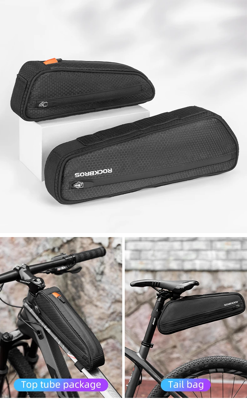 Description Picture 5 of itemROCKBROS Bicycle Bag MTB Road Multi Front Bag Frame Bag Triangle Bike Bag Tail Bag Set Daily Large Waterproof Cycling Panniers