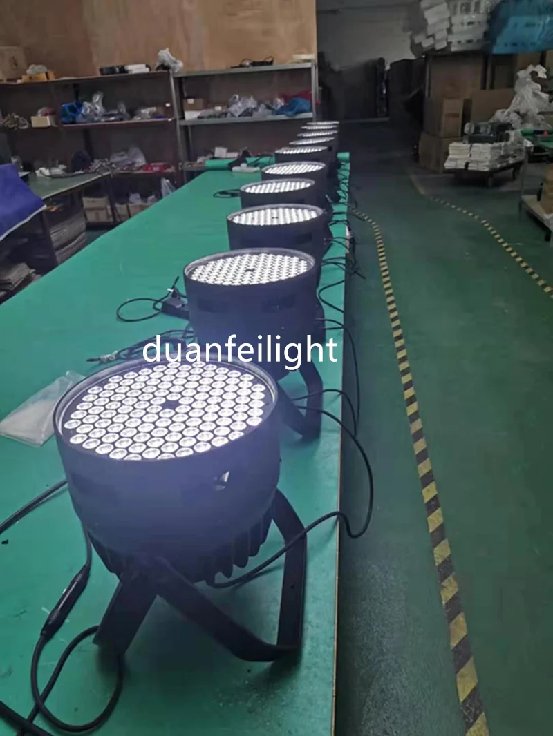 4 шт.+ flycase) Высокая мощность led par 120x3 Вт Холодный белый один цвет led spot par Шайба Настенный Светильник