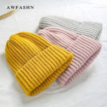 

2019 winter new women's beanie fashion trend ladies wool knit hat high quality wool hat ladies hat casual wild women's hat