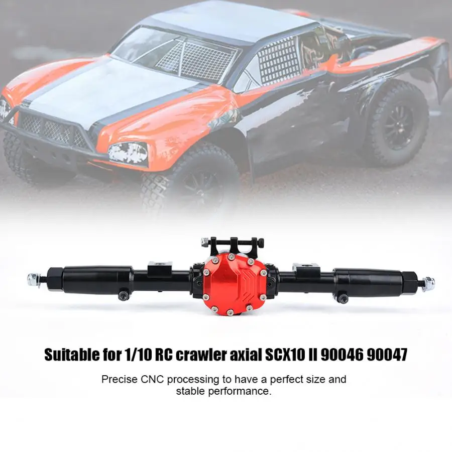 SCX10 D90-Front и задняя ось 1/10 RC алюминиевый сплав Передняя и задняя ось для комплект автомобильных принадлежностей для передней и задней оси в сборе