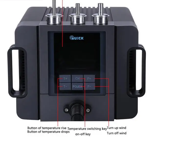 Quick TR1300A интеллектуальная пайка горячим воздухом станция паяльная станция bga станция для демонтажа 1300 Вт ЖК-дисплей