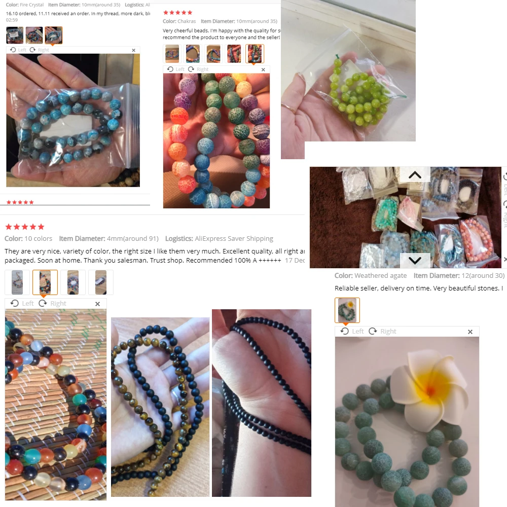Natural Stone Bead Tiger Eye Agates Amazonite Jades Moonstone Quartz Lava Beads For Jewelry Making DIY Bracelet Accessories