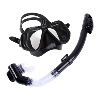 

Dry Durable For Adults Anti Permeation Swimming Goggles Wide Angle Snorkeling Gear Waterproof Fog Proof Snorkel Set Diving