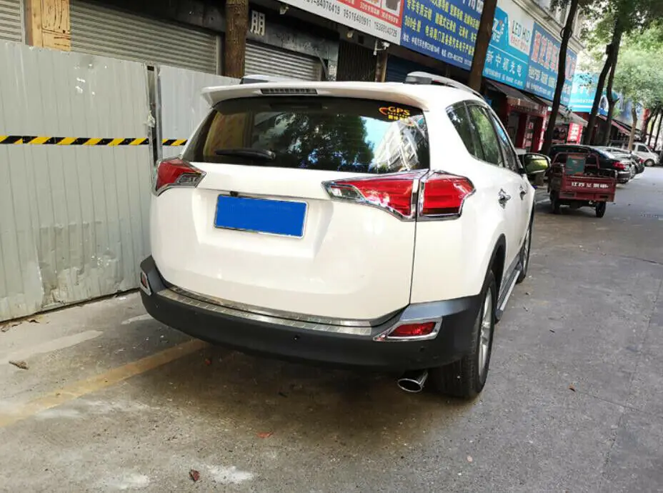 1 шт. хромированная выхлопная труба наконечник для RAV4 2013