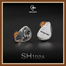Senhear SH1D2A Dynamic 2 Balanced Armature DD 2BA Customized 3D HiFi Music Bass Monitor DJ Studio Audiophile Earphones Earbuds