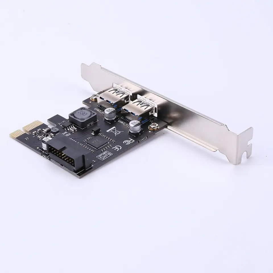 Dual Port USB 3.0 PCIe Expansion Card Adapter