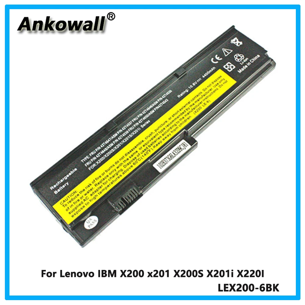 

For Lenovo IBM X200 x201 X200S X201i X220I laptop battery 6 core