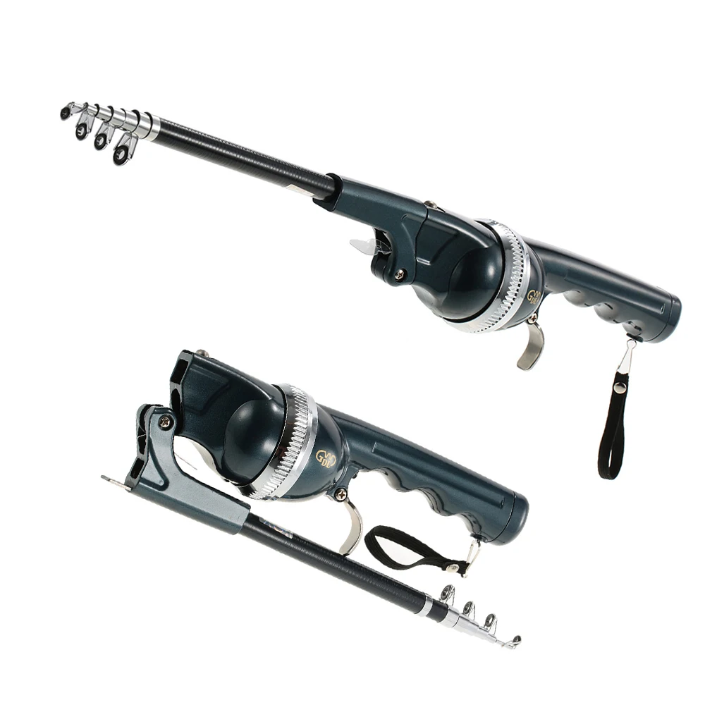 

133/158CM Telescopic Mini Fishing Rod Folding Pole Combo Fiberglass Reel Lure Fishing Spinning Rod Fish Tackle Set Line Peace