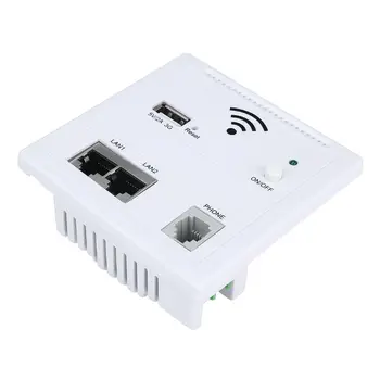 

86 Type In-wall AP Repeater WiFi Wall Socket Router Access Point Wireless Wall AP RJ45 PoE WiFi Extender USB Charging
