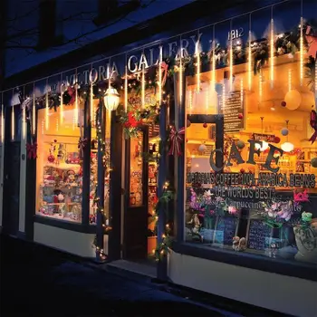 

30cm/50cm LED Meteor Shower Garland Holiday Strip Light Outdoor Waterproof Fairy Lights For Garden Street Christmas Decoration