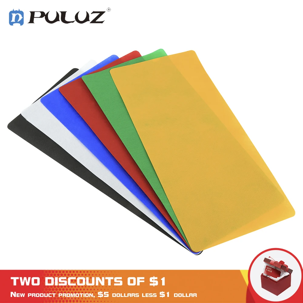

PULUZ 6PCS 80x40 Collapsible Photography Background Screen Backdrop Background Kits for Photo Lighting Studio Tent Box lightbox