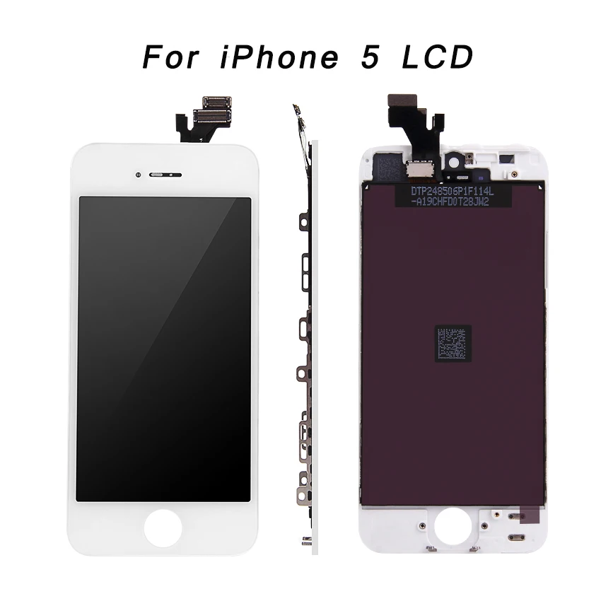 AAA ЖК-экран для iPhone 5S, iPhone 5 с рамкой сенсорный ЖК-экран черный для iPhone 5C