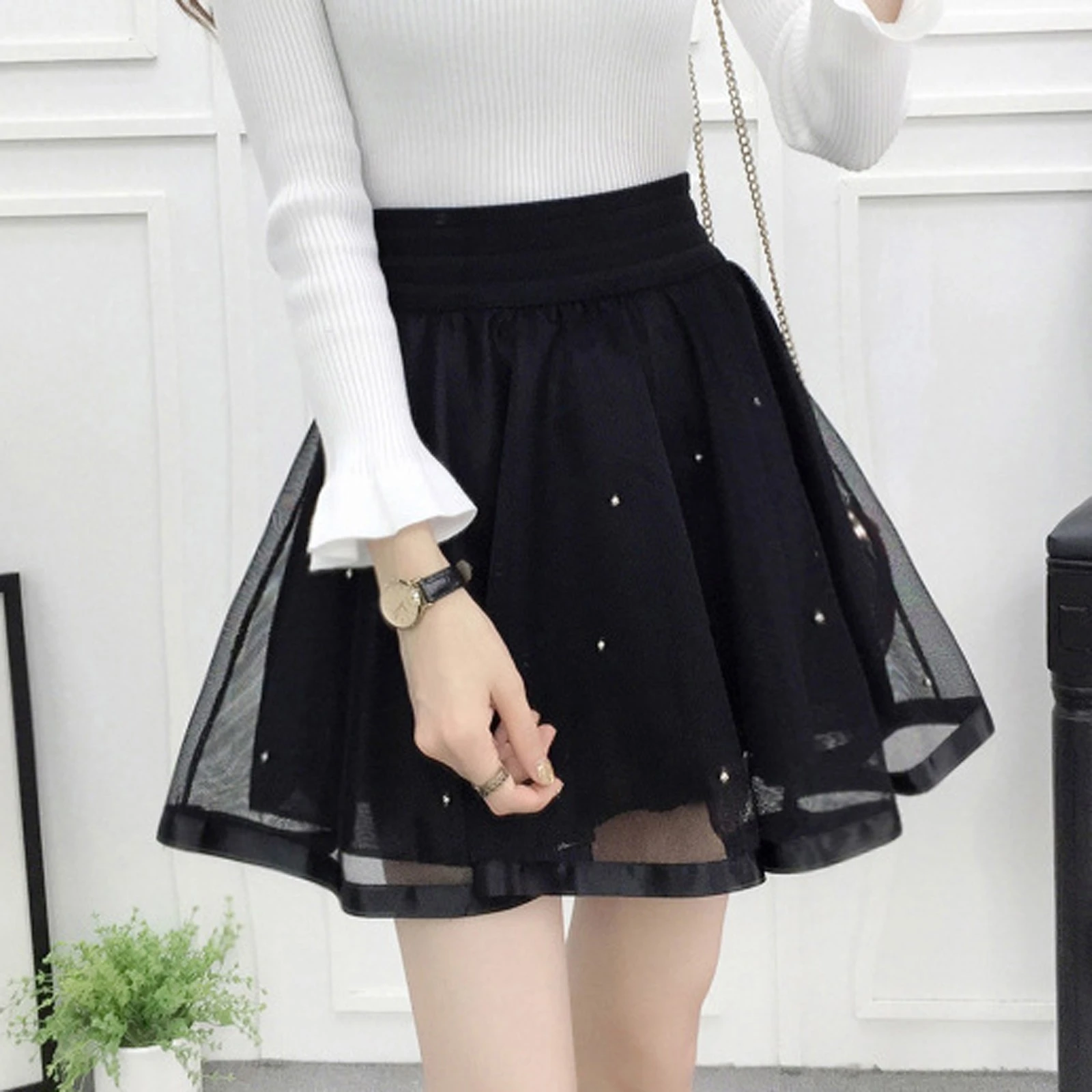Ladies Lace Skirt Casual Skirts 