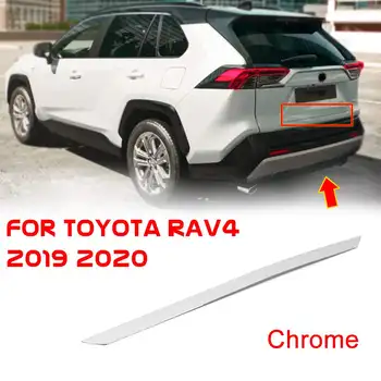 

Chrome Rear Trunk Lid Edge Tailgate Boot Door Bottom Cover Trim Molding Strip Sticker Fit For Toyota RAV4 2019 2020
