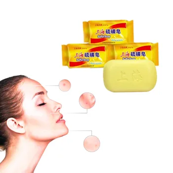 

Quality goods! Shanghai Sulphur Soap Powerful Cleaning and Effective Sterilization for Acne Chinese Medicine Face Washing Soap