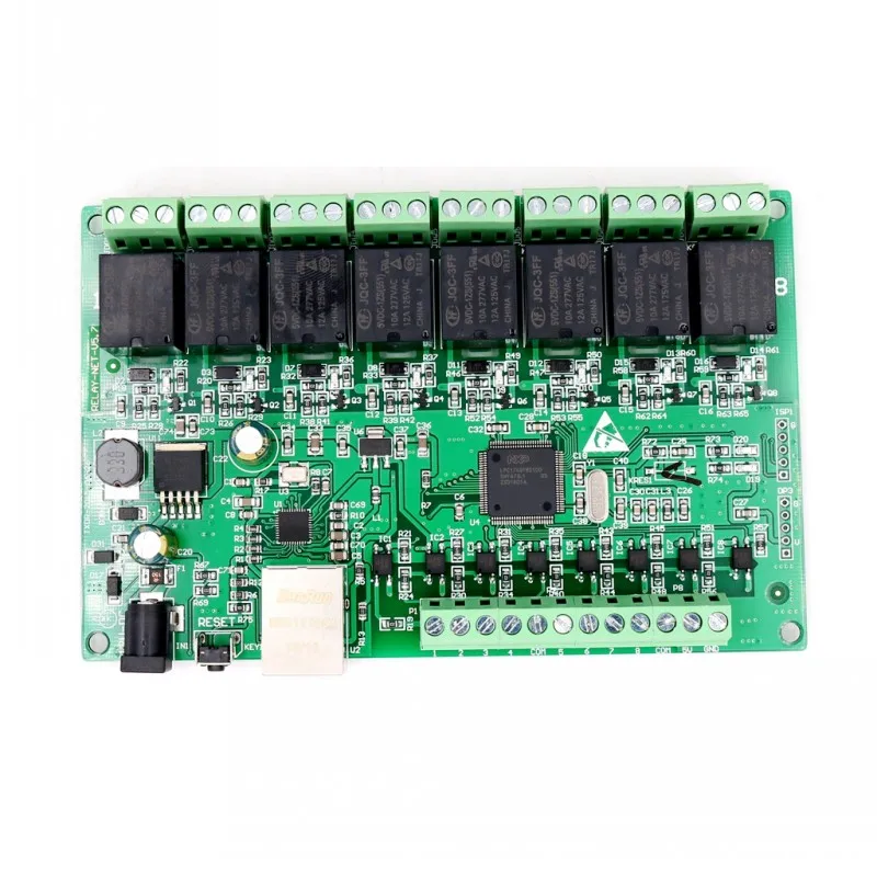 Сетевое реле TCP/IP 8 канальное сетевое с двойным управлением интерфейс Ethernet RJ45 TCP