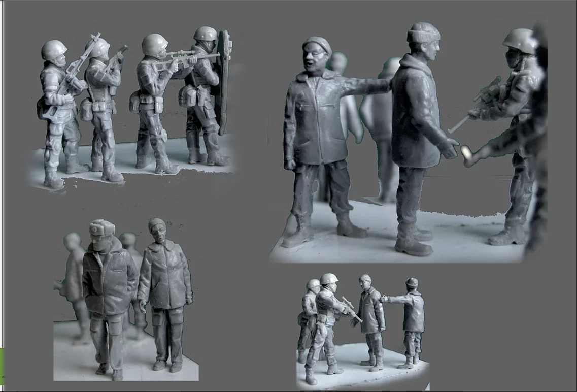

1/72 Scale Unpainted Resin Figure Belbek Airport(9 pcs) Model Kits Military New