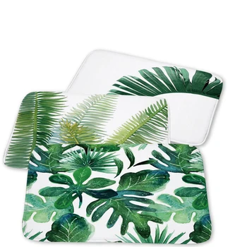 

Tropical Plants Anti-Slip Fashion Door Bar Bathroom Leaves Mat Nordic Doormat Outdoor Kitchen Home Living Room Floor Mat Rug