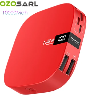 

Powerbank 10000mAh Portable Charging PowerBank LED Display USB PowerBank External Battery Charger for iPhone iPad Huawei Xiaomi