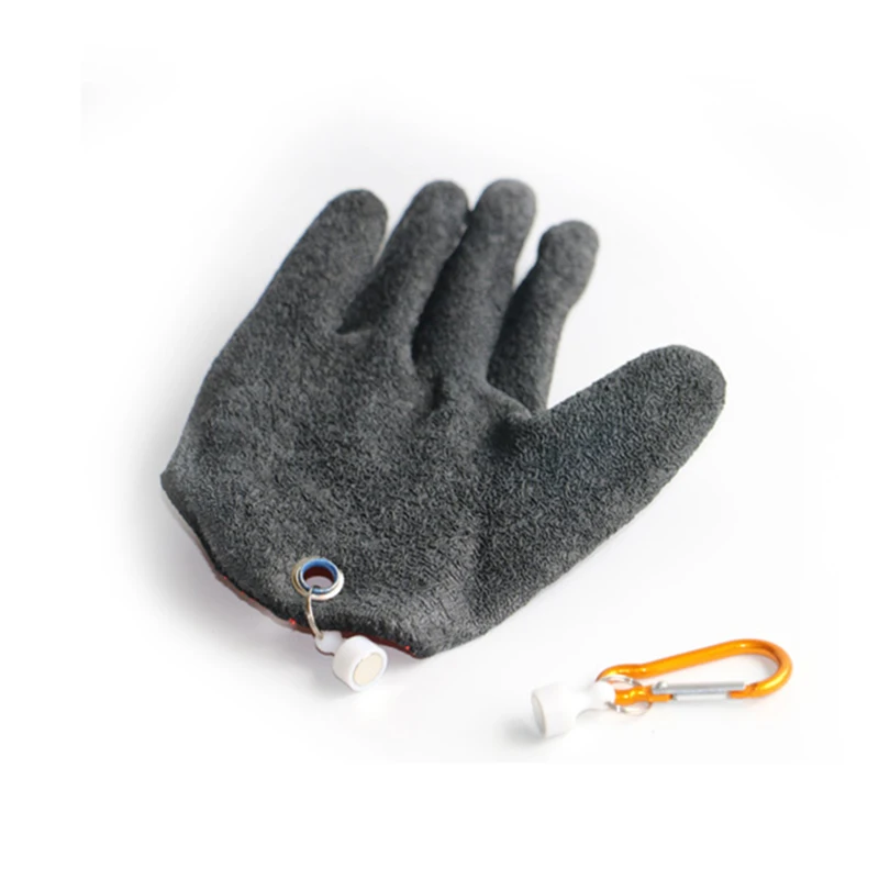 Новые рыболовные перчатки-ловушки, профессиональные перчатки для рыбалки с магнитными крючками, устойчивые к прокалыванию, защищают руки - Цвет: With buckle