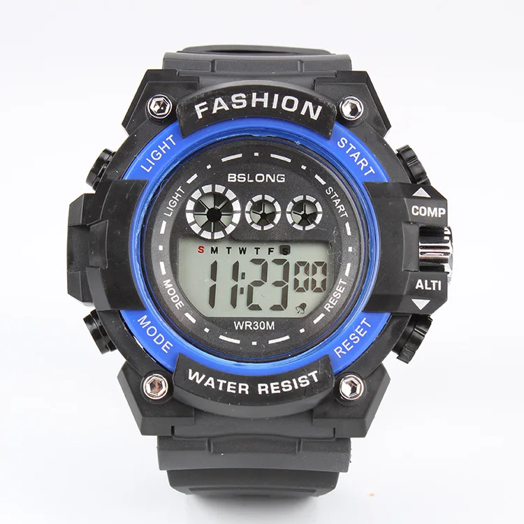 

Men Waterproof Double Inserts Sports Hand Manufacturers Direct Selling Smart Electronic Watch Redstone Outdoor Sports Hot Sellin