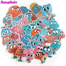 37 шт./компл. удивительный мир жевательной резинки тапочки в виде персонажа аниме стикеры DIY багажа ноутбук скейтборд мотоцикл stickerR713