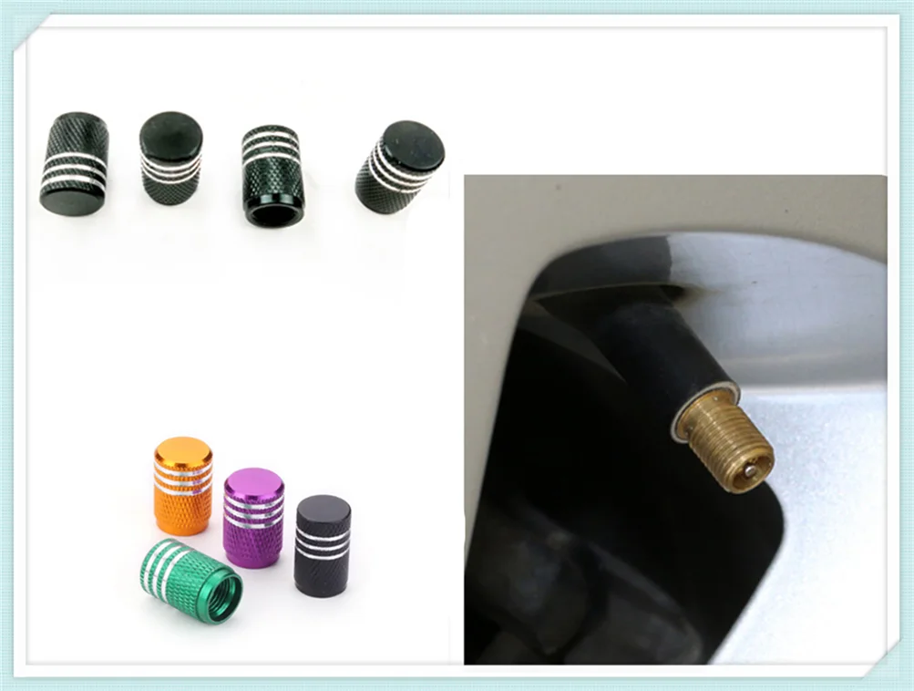 4pcs motorcycle tire molding valve core cover wheel hub dustproof for Ford Shelby SYNus King GTX1 Freestyle Fairlane Equator