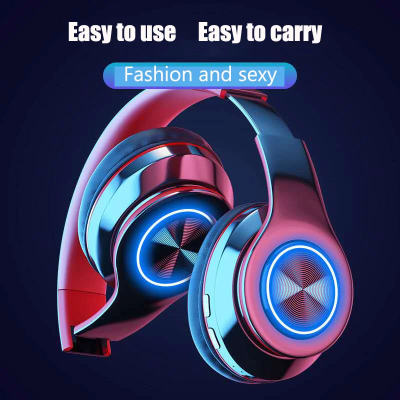 Cool audiophile heavy bass headset Bluetooth headset automatically connects smooth sound quality flash flagship sport headset