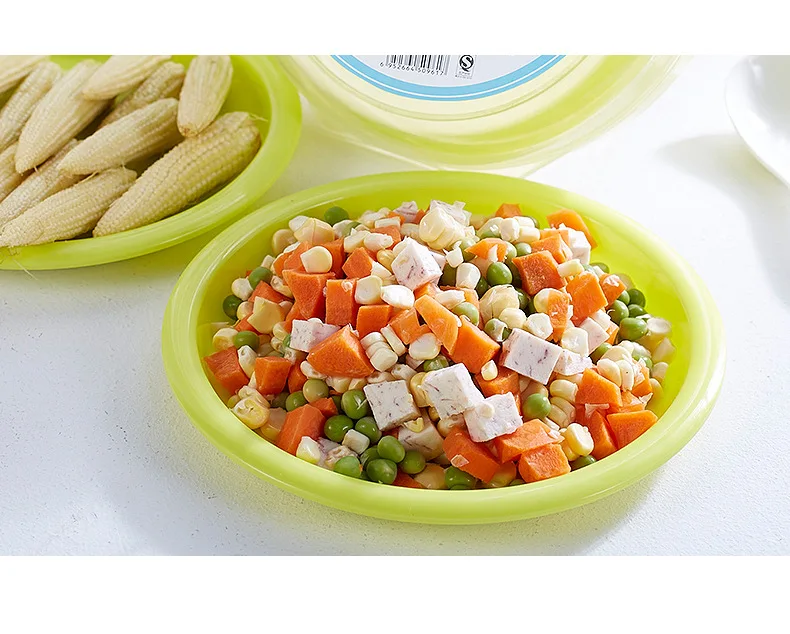 Домашнее ежедневное использование 6 шт. набор пищевая пластиковая пластина Экологически чистая круглая пластина посуда для закусок
