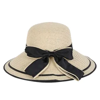 

2019 Beach Hat Female Summer Hats Women Large Brimmed Straw Beach Girls Hat