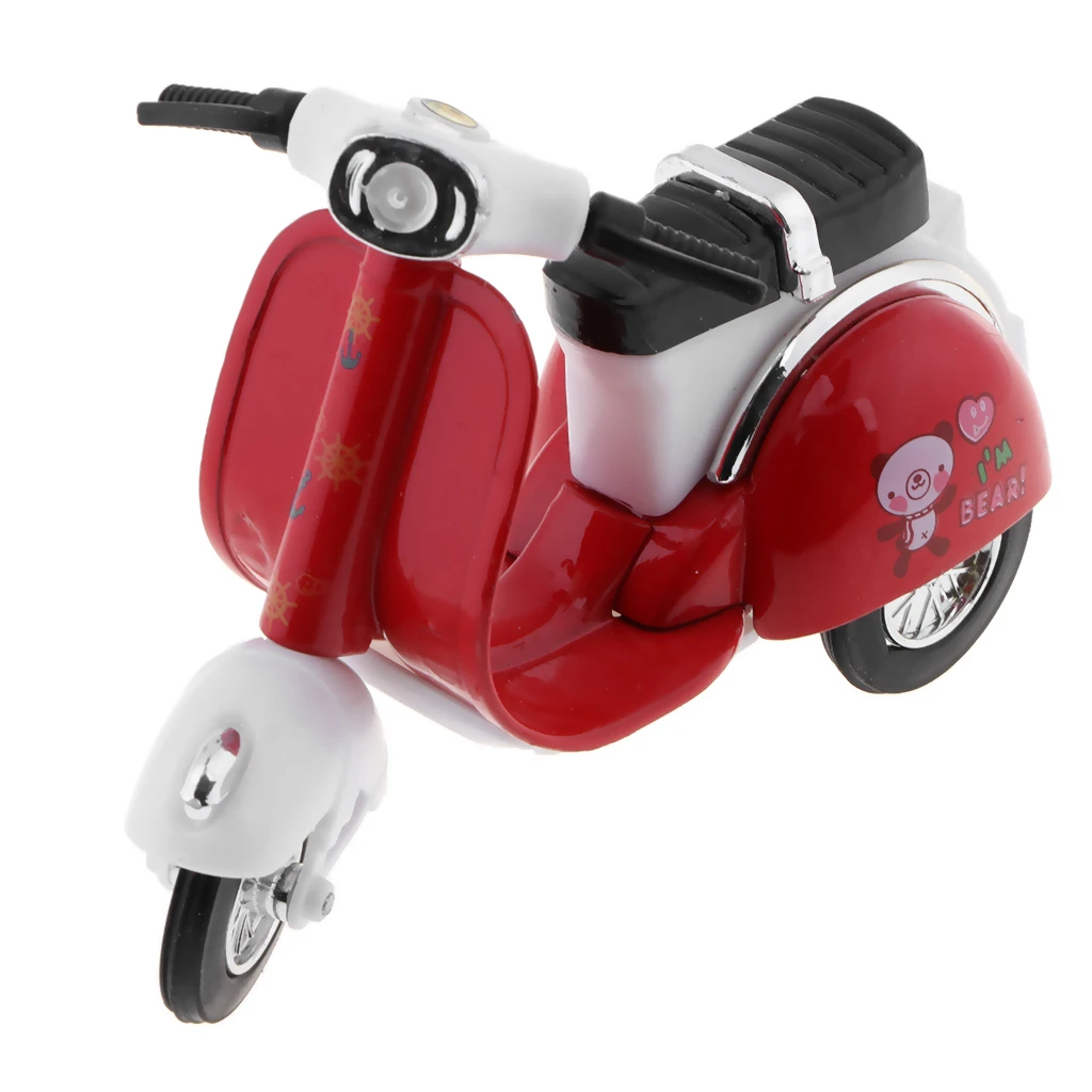 1:18 Scale Mini Alloy Friction Powered Pull Back Motorcycle Diecast Vehicles Motorbike Car Kids Children Toy Gifts