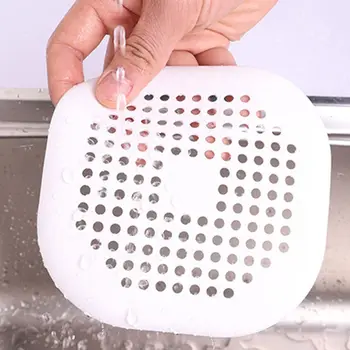 

Silicone Sink Drain Strainer Hair Catchers Shower Bathtub Floor Filter Water Stopper Reusable Bathroom Kitchen Deodorant Plug