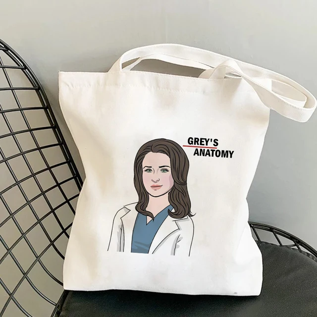 Shopper Bag Tote Bags Greys Anatomy You're My Person Ullzang Hip Hop Hipster Cartoon Shopping Bags Fashion Eco Pacakge Hand Bag H-45