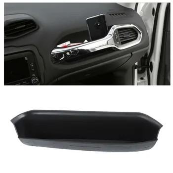 

1 Piece Car Interior Co-Pilot Grab Bar Storage Box Tray Organizer Holder For Jeep Renegade 2015-2020 Stowing Tidying
