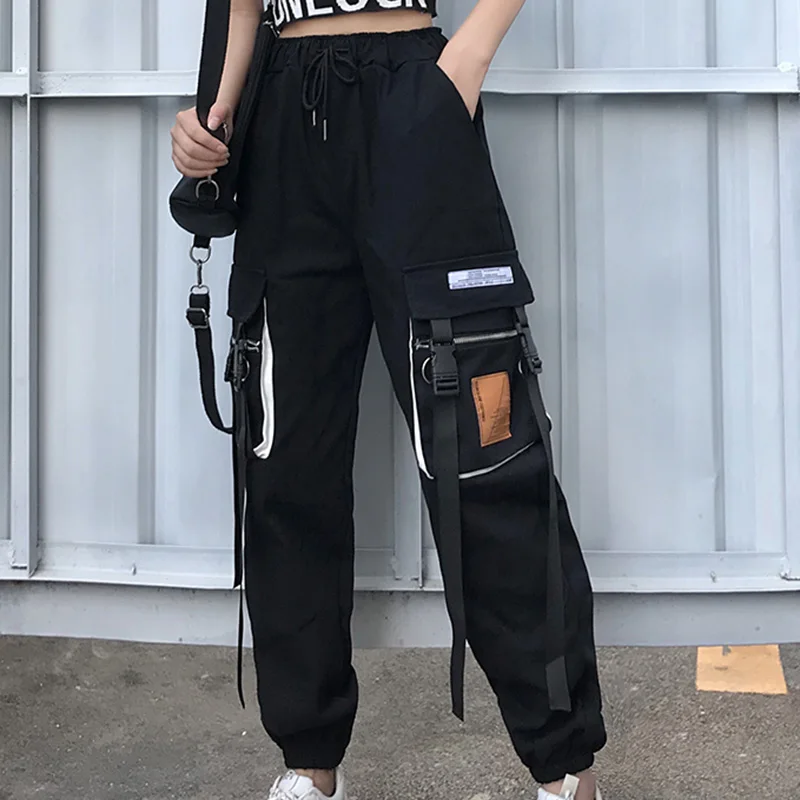 Spring Patchwork Cargo Pants Women Streetwear Casual HarajukuTrousers Hip Pop High Waist Sweatpants Big Pocket Loose Joggers Spring Patchwork Cargo Pants Women Streetwear Casual HarajukuTrousers Hip Pop High Waist Sweatpants Big Pocket Loose Joggers