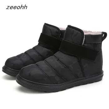 

New men's boot high quality waterproof boots snow footwear unisex couples warm comfortable cotton shoes large size 36-47 botas
