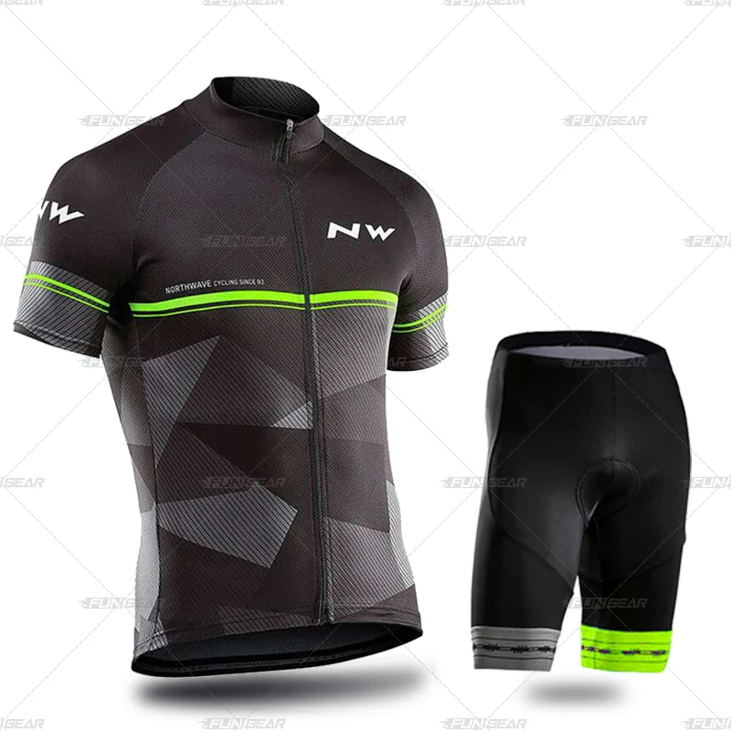 NormalCyclingSet Pro Team Jersey велосипед набор Мужская велосипедная Одежда для верховой езды летняя форма с короткими рукавами велосипедные гонки на дорогах одежда Ropa Ciclismo Maillot - Цвет: NormalCyclingSet
